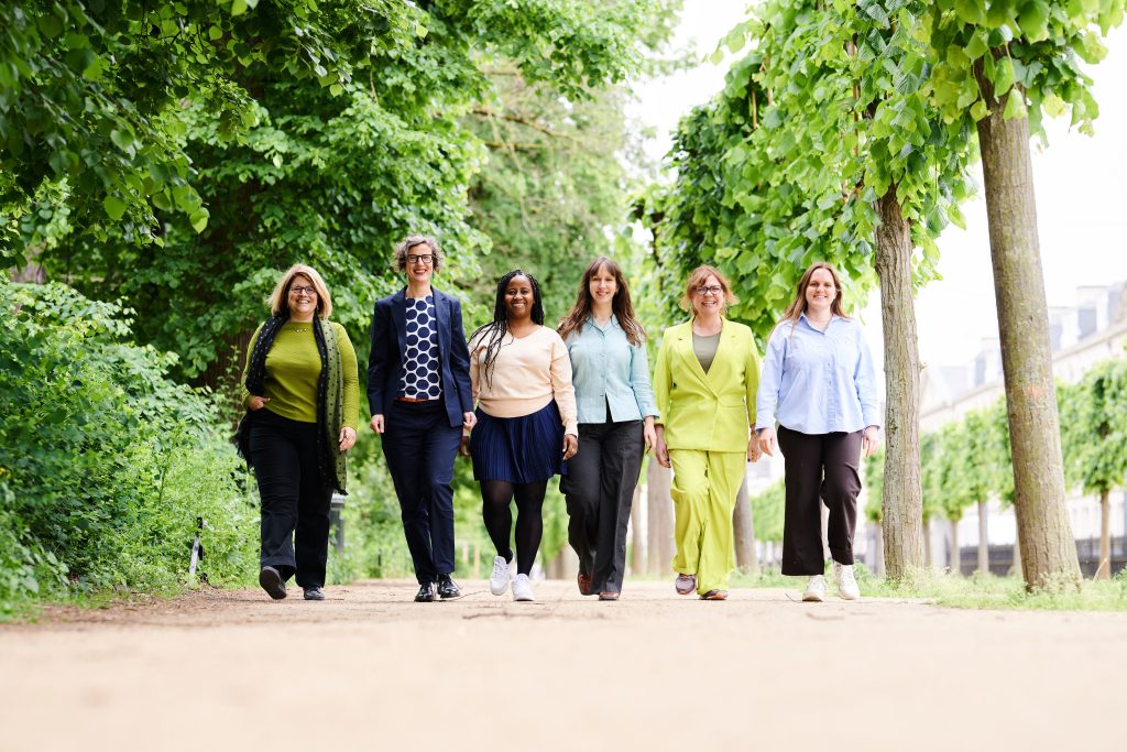 European AI & Society Fund team walking towards camera